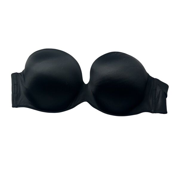 Cacique Black Strapless Lined Bra 44C - Picture 1 of 6